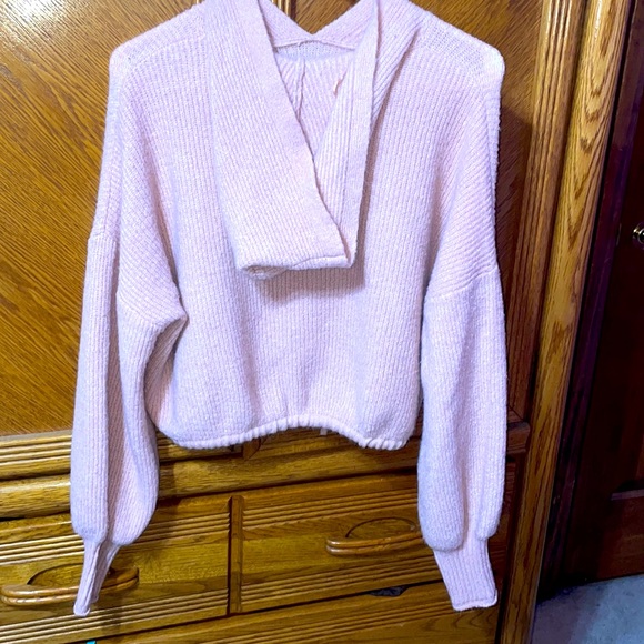 Streetwear Society Sweaters Light Pink Crop Top Hoodie Poshmark